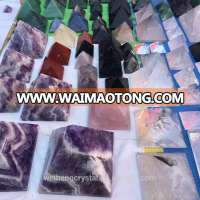 Wholesale natural colorful rock quartz crystal healing pyramids