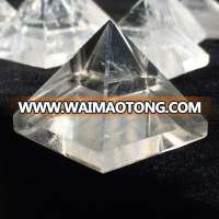 Wholesale Free delivery natural white clear quartz crystal healing pyramids