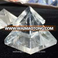 Wholesale white natural clear quartz crystal healing pyramids