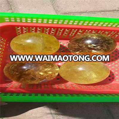 50-120mm natural citrine/yellow crystal sphere/ball for sale or decoration or gift