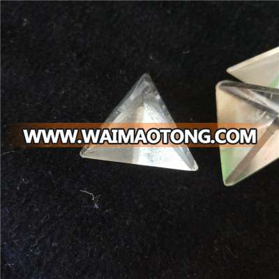 Natural clear quartz crystal pyramid,triangle base crystal pyramid