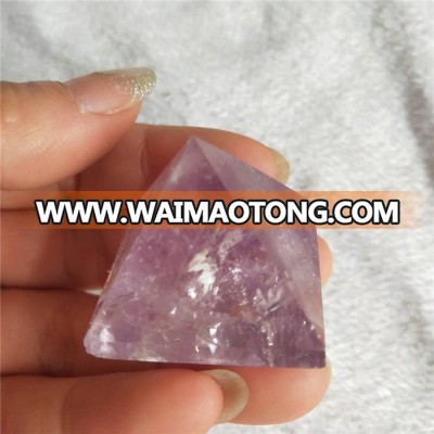 Flawless amethyst reiki pyramid for healing and metaphysical use