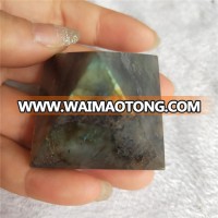 3-5cm natural labradorite crystal pyramids