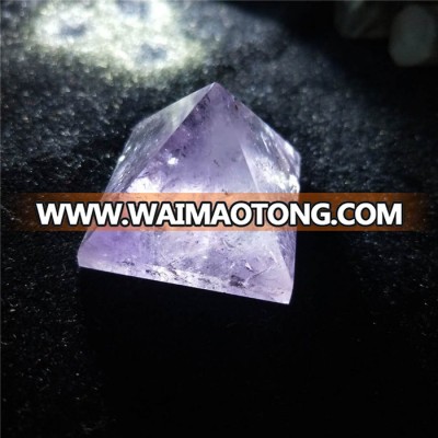 Flawless amethyst reiki pyramid for healing and metaphysical use