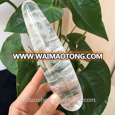 Latest Top Quality Size Natural Rock Quartz Crystal Dildos for Women